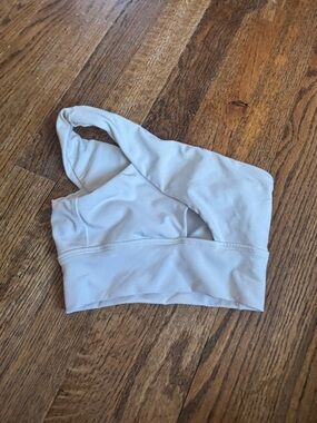 Amazon White One-Shoulder Dance Top